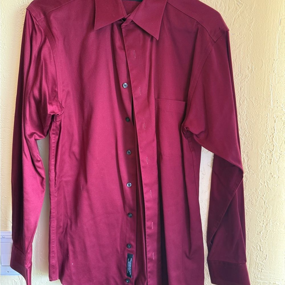Murano Red Dress Shirt Long-Sleeved Formal Wear